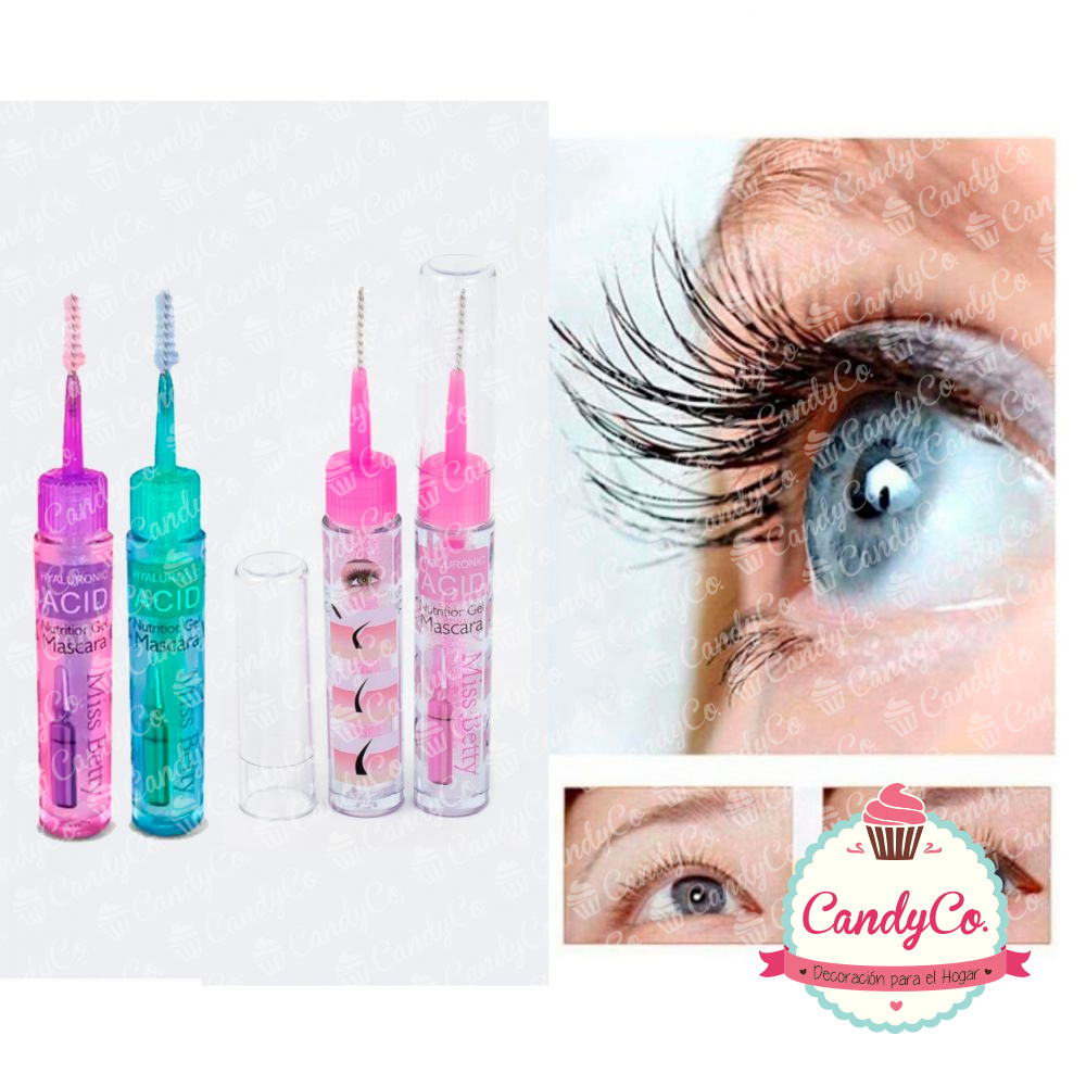 Máscara de Pestañas con Ácido Hialurónico, Hyaluronic Acid Nutritior Gel Mascara Miss Betty en