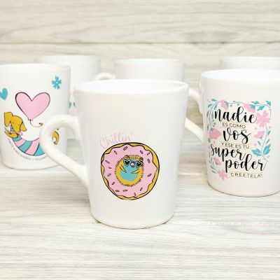 Taza de Cerámica con Tapa Diseño de Chancho, Cerdo, Conejo en CandyCo  Tienda Online