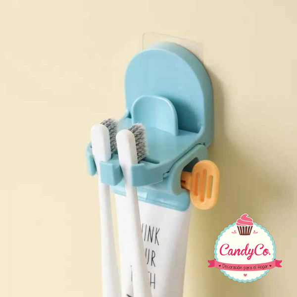 Dispenser Pasta Dental Colgante con Porta Cepillos de Dientes Tienda Online