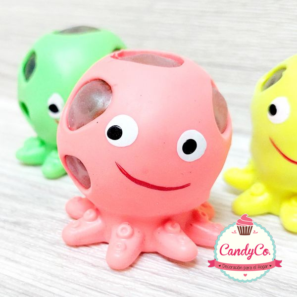 Squishy Pulpo Anti Stress con Orbeez