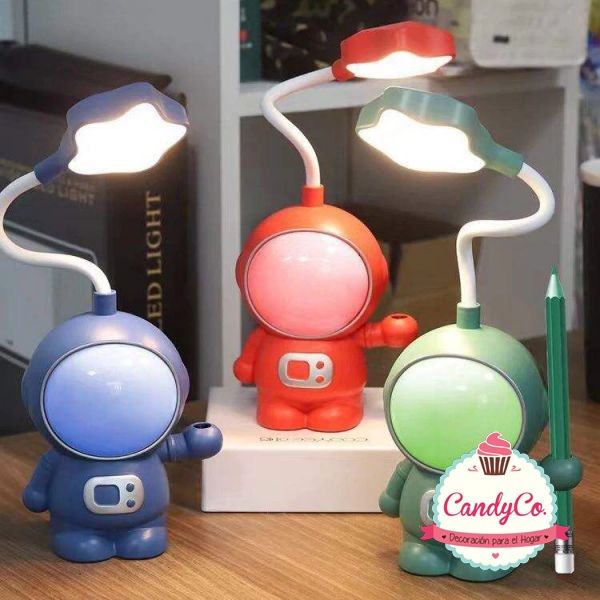 Lámpara Led con Diseño de Astronauta de Color Casco con Luces y Sacapuntas  en CandyCo Tienda Online