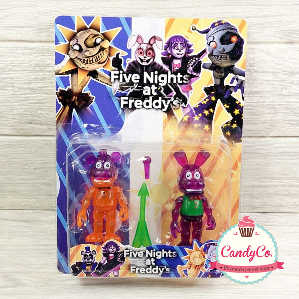 Muñecos de Five At Freddy's X2 en Blister en CandyCo Tienda Online