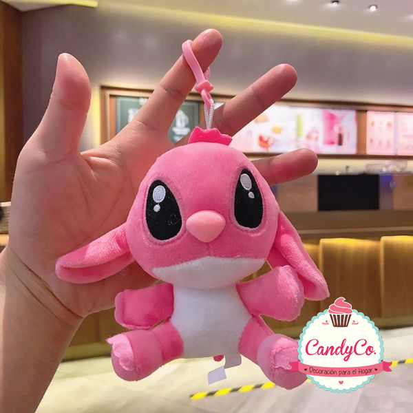 Llavero Peluche Stitch Rosa Angel en CandyCo Tienda Online