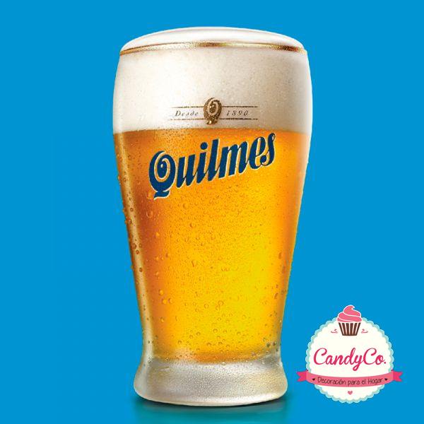 Vaso de Vidrio para Cerveza 330Ml Quilmes en CandyCo Tienda Online