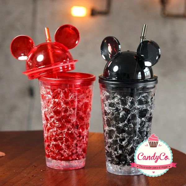 Sostener pobre Marchito Vaso Alto con Diseño de Hielo y Orejas de Mickey Mouse en CandyCo Tienda  Online