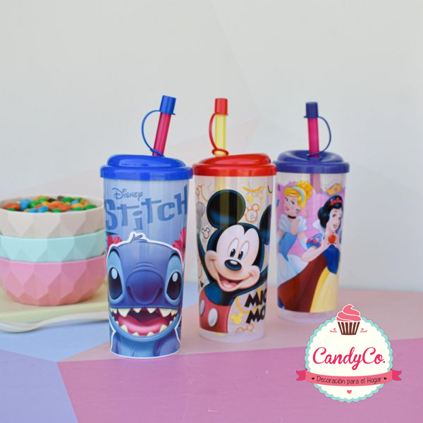 Vaso Infantil Estampado con Sorbete en CandyCo Tienda Online