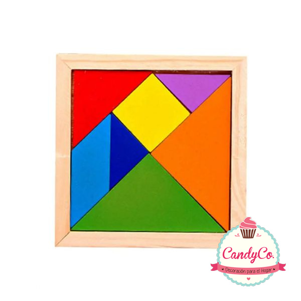 Rompecabezas de Madera con Triangulos en CandyCo Tienda Online