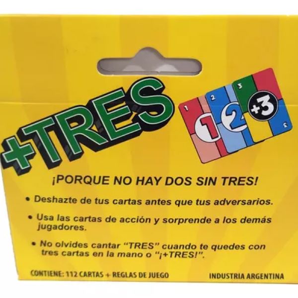 Cartas Tres en CHULE Cositas para tu Aprendizaje Tienda Online